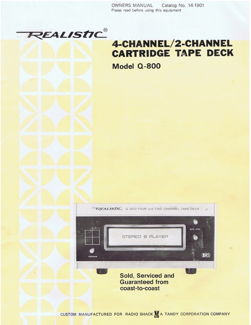 Realistic Q-800 owner's manual