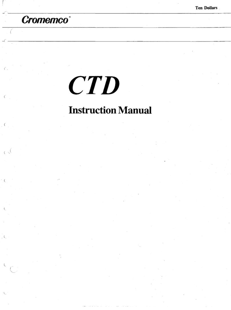 Cromemco CTD instruction manual