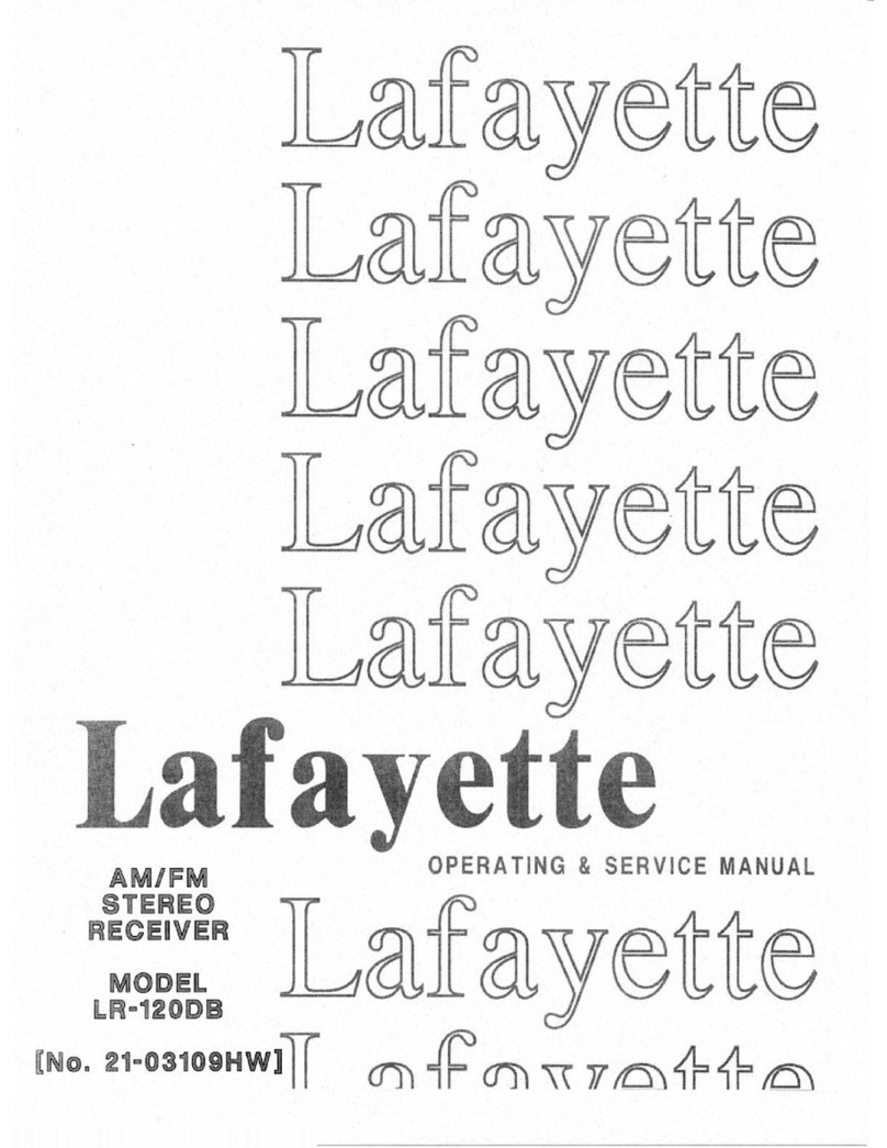 Lafayette LR-120DB OPERATING & SERVICE MANUAL