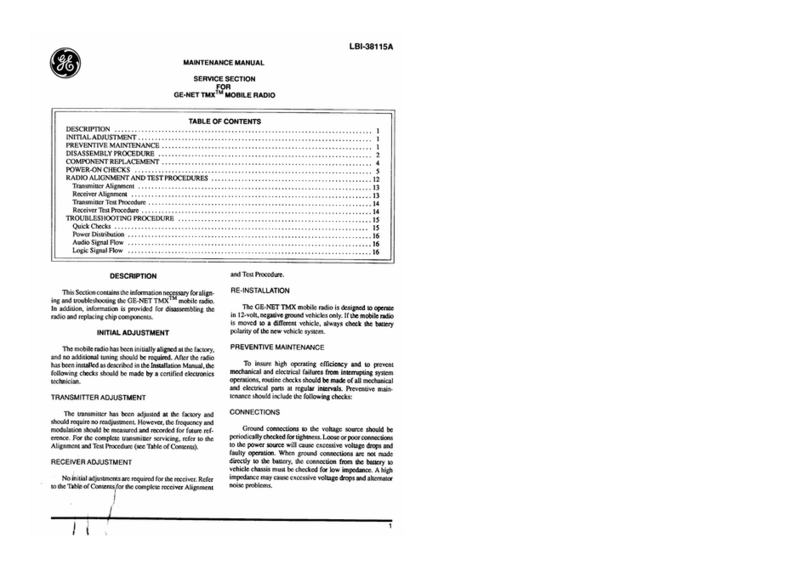 GE GE-NET TMX User manual