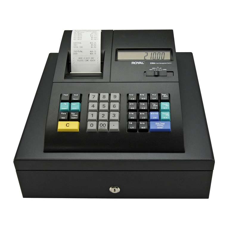 Royal 210DX User manual