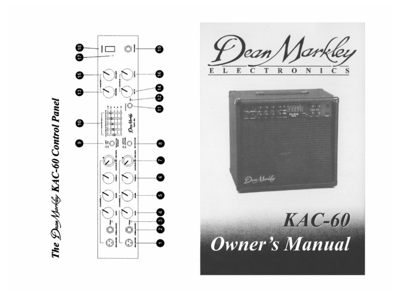 Dean KAC-60 owner's guide