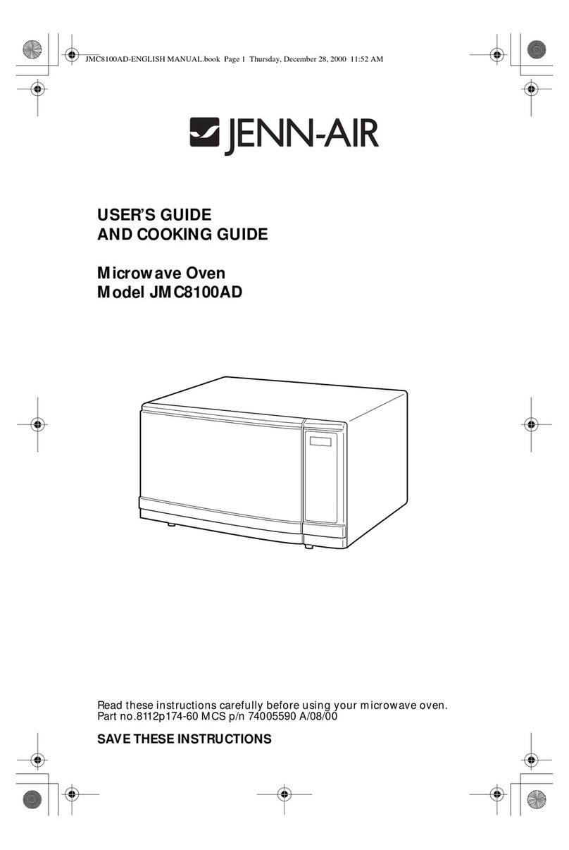 Jenn-Air JMC8100AD User's guide and cooking guide