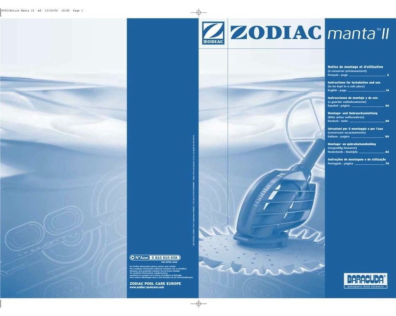 Zodiac Manta II user manual