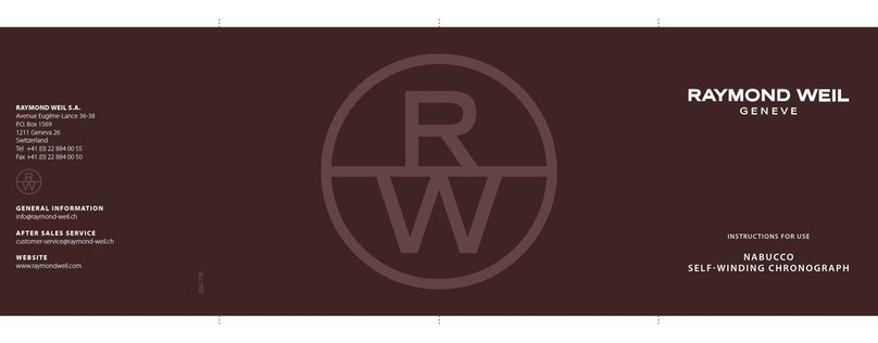 Raymond Weil Nabucco Instructions for use