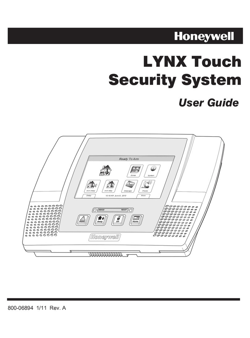 Honeywell LYNX Touch Security System User manual