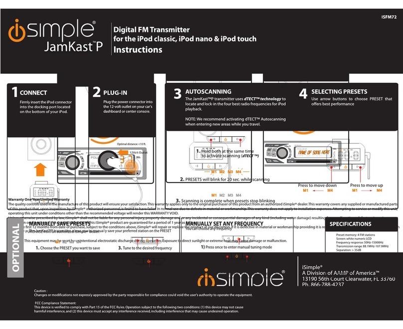 Simple JamKast P instructions