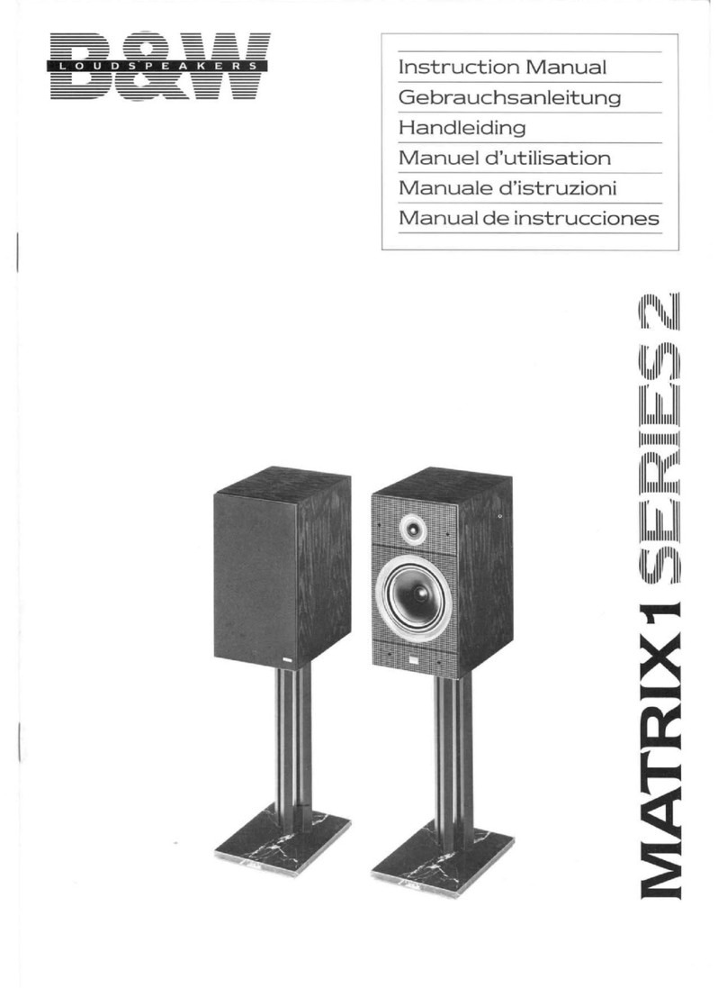 Bowers & Wilkins Matrix 1 series User manual