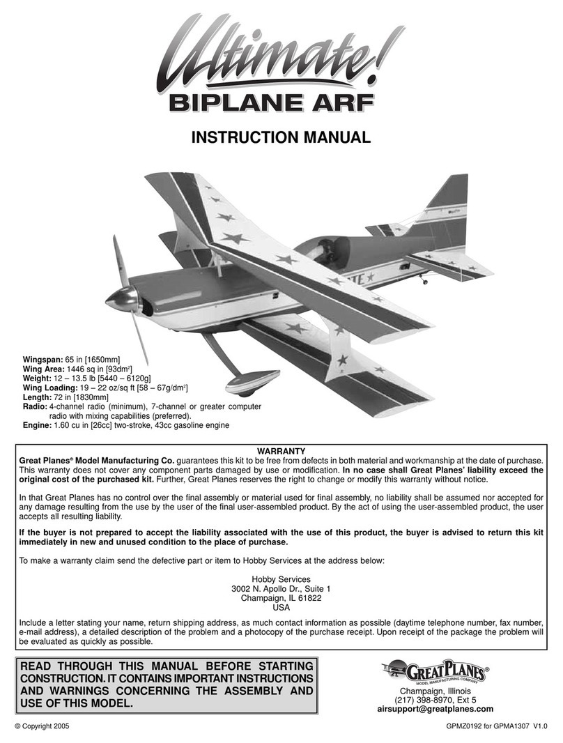 GREAT PLANES ultimate! Instruciton manual GREAT PLANES ultimate! Instruciton manual