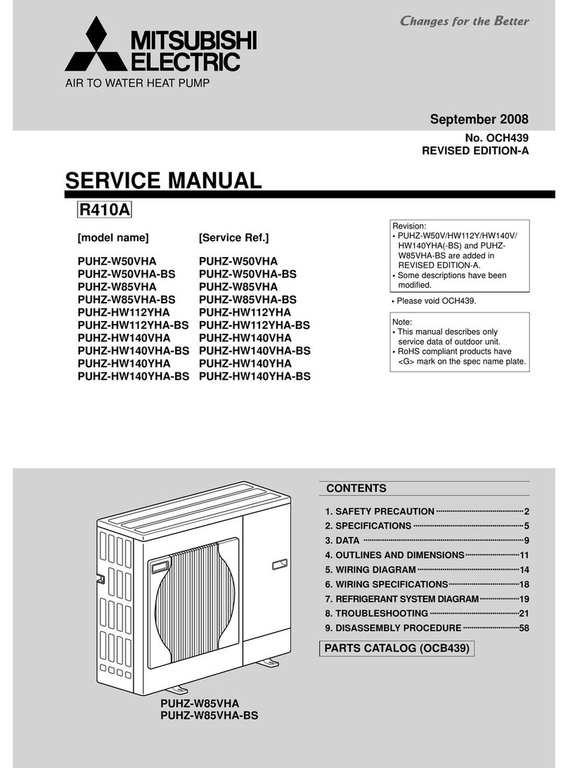 Mitsubishi Electric PUHZ-W50VHA User manual