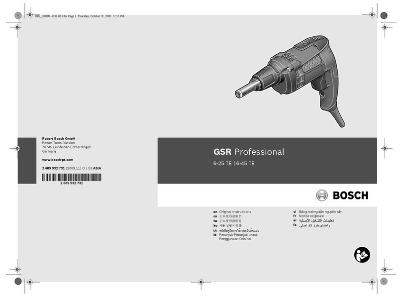 Bosch GSR 6-25 TE PROFESSIONAL User manual