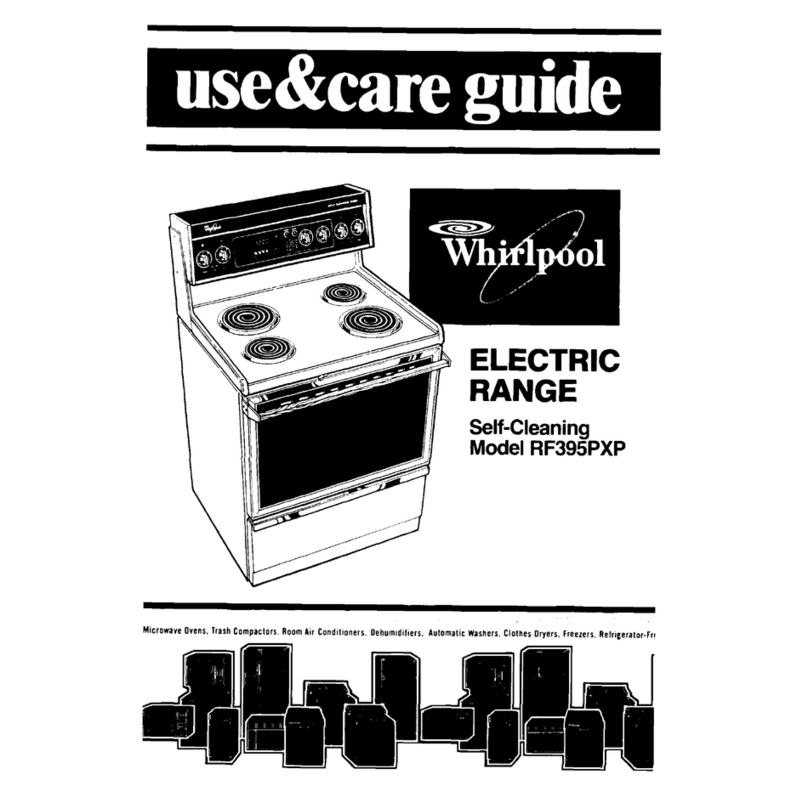 Whirlpool RF395PXP Use & care guide