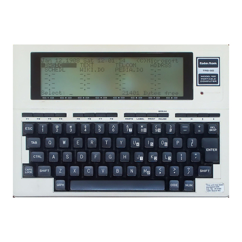 Radio Shack TRS-80 Model 100 User guide