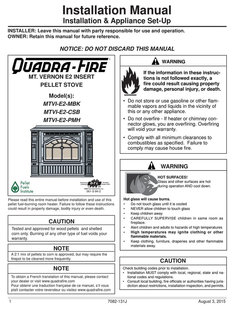 Quadra-Fire MTVI-E2-MBK User manual