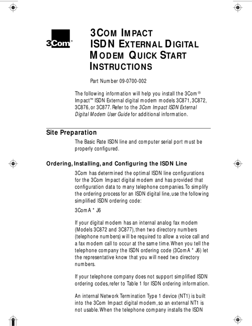 3Com 3C871 Quick start instructions