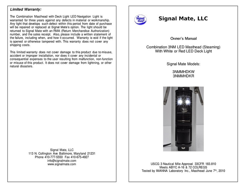 Signal Mate 3NMMHDKW owner's manual