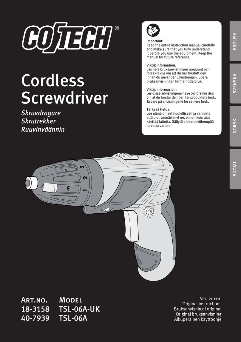 CO/Tech TSL-06A User manual