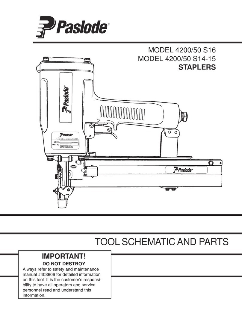 Paslode 4200/50 S16 User manual