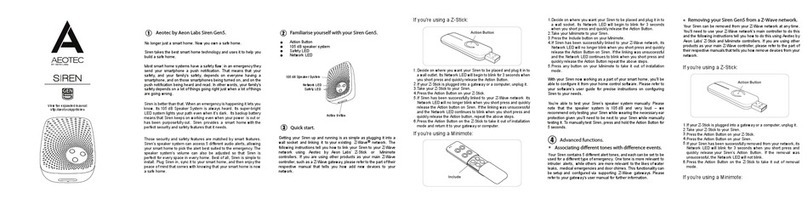 A-EON Siren Gen5 quick start guide
