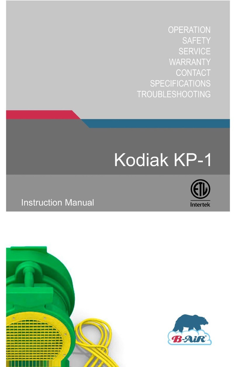 B-Air Kodiak KP-1 User manual