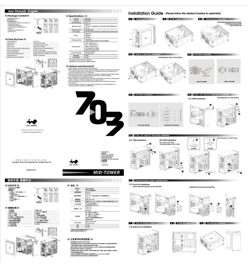 InWin 703 User manual
