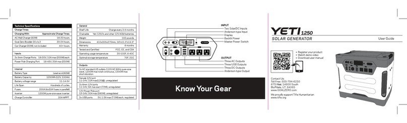 GOAL ZERO Yeti 1250 user guide