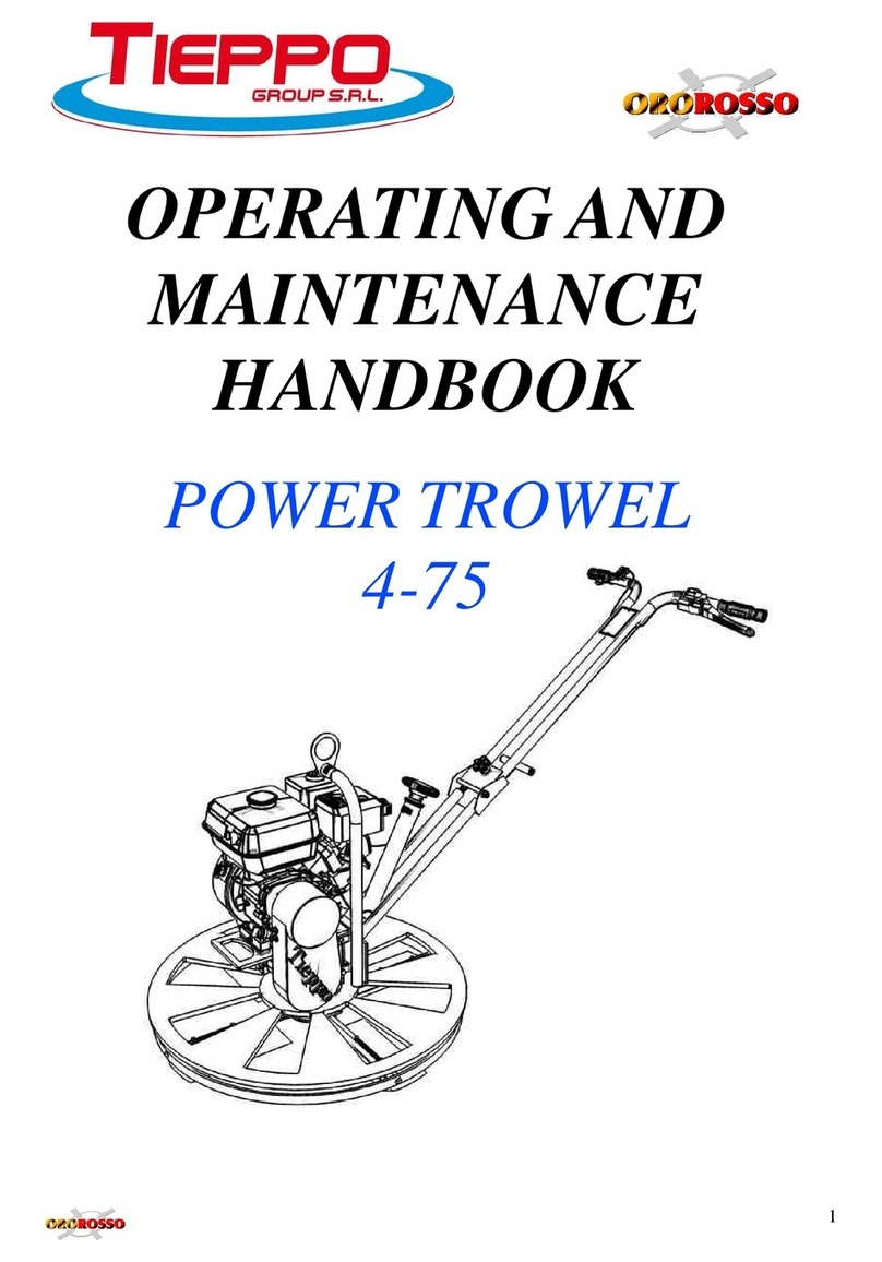Tieppo 4-75 Operating and maintenance handbook