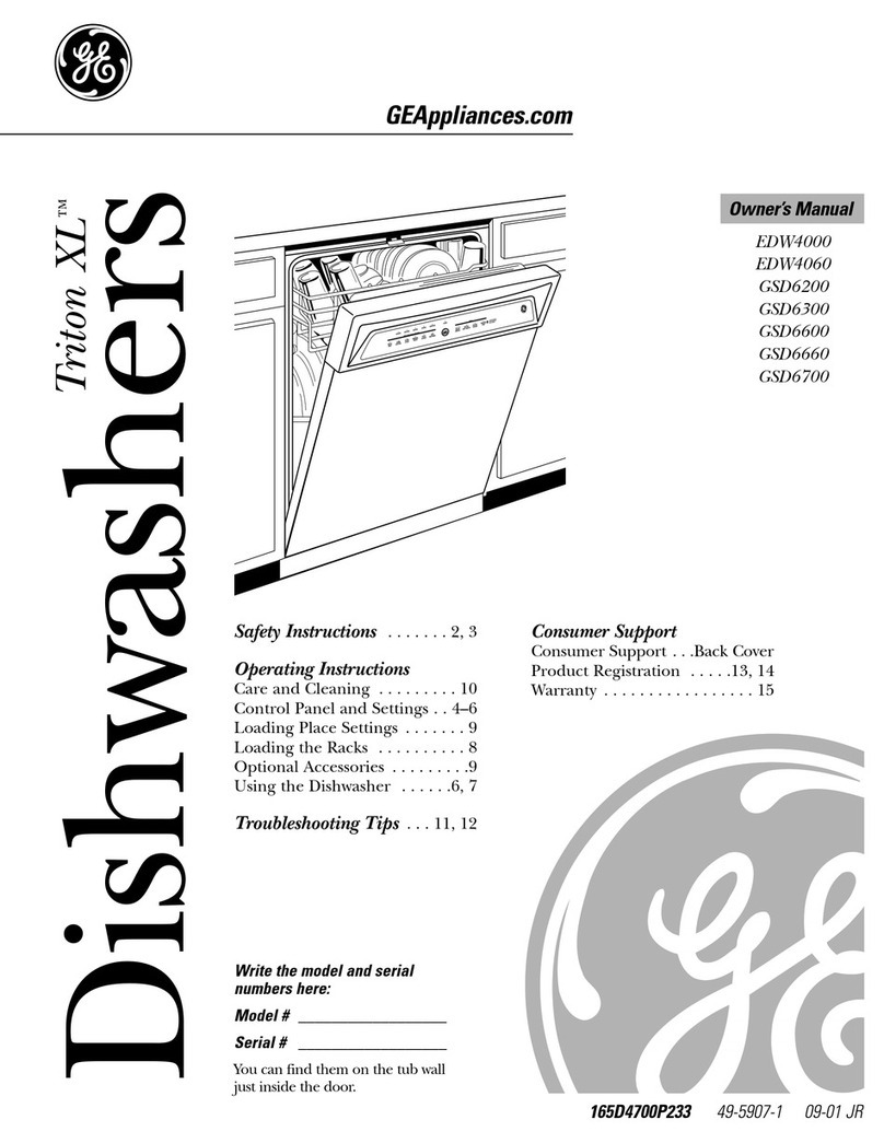 GE Triton XL EDW4000 User manual