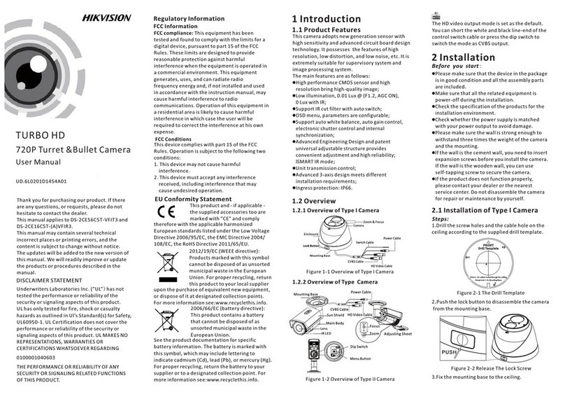 HIK VISION DS-2CE16C5T-AVFIR3 TURBO HD User manual