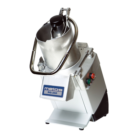 Metos RG-250 Installation manual and operating instructions