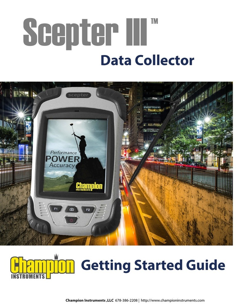Champion instruments Scepter III Getting started guide