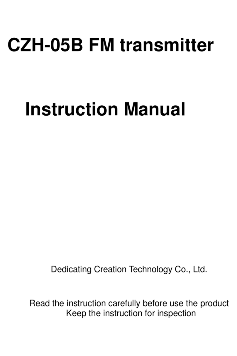 Dedicating Creation Technology CZH-05B instruction manual Dedicating Creation Technology CZH-05B instruction manual
