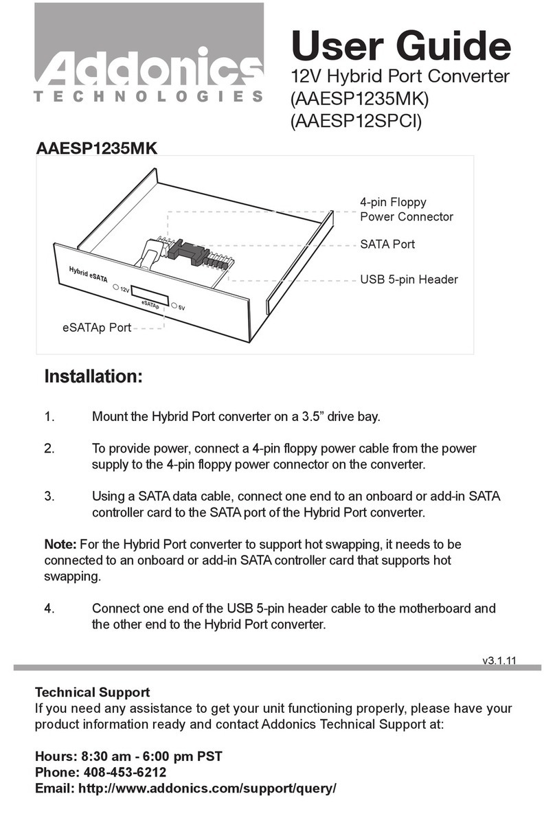 Addonics Technologies AAESP1235MK user guide