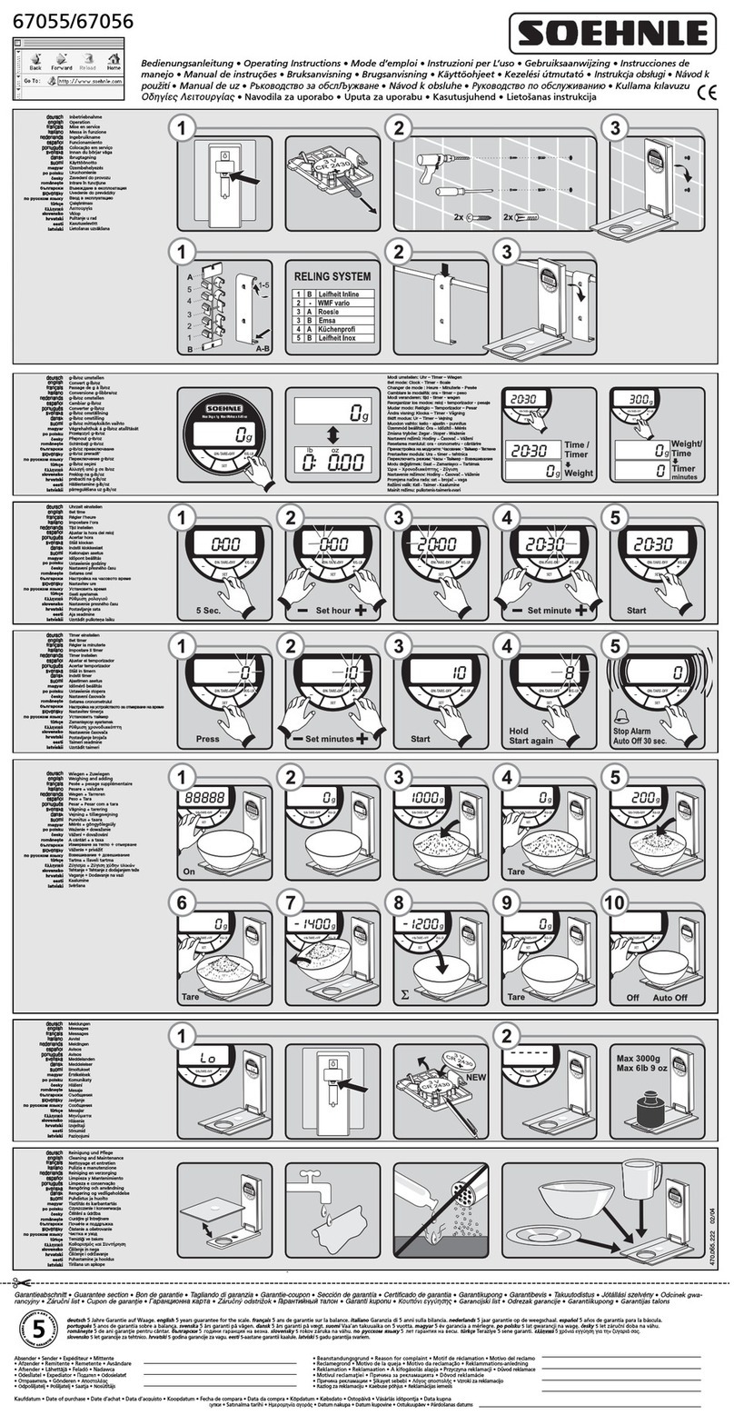 Soehnle 67055 operating instructions