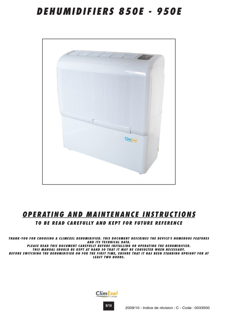 ClimExel 850E Operating and maintenance instructions
