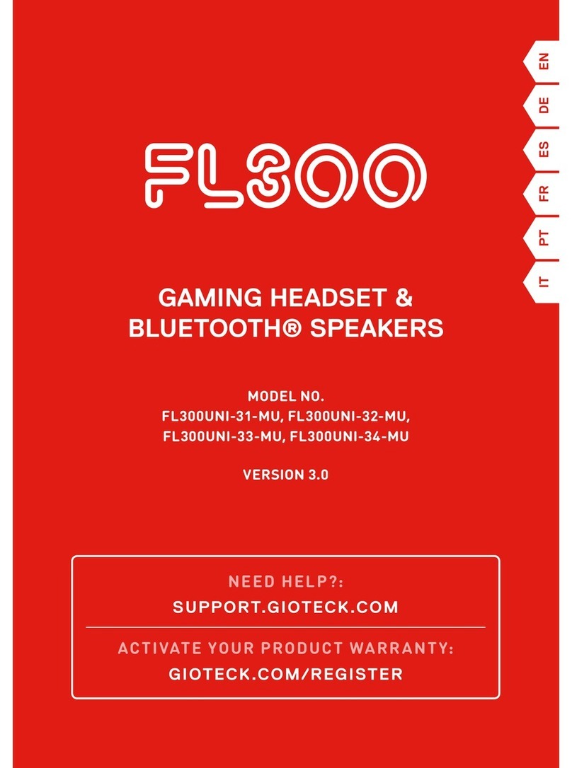 Gioteck FL300UNI-31-MU user manual