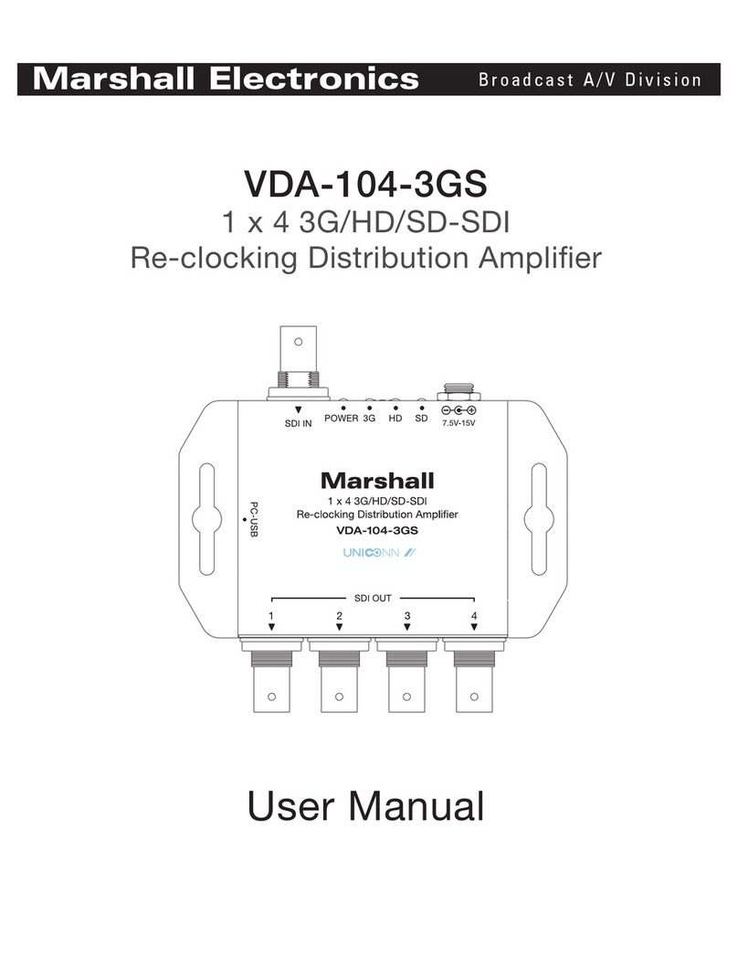 Marshall Electronics VDA-104-3GS User manual