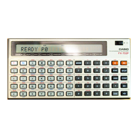 Casio FX-702P User manual