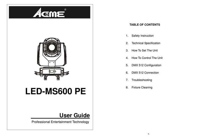 ACME LED-MS600 PE User manual