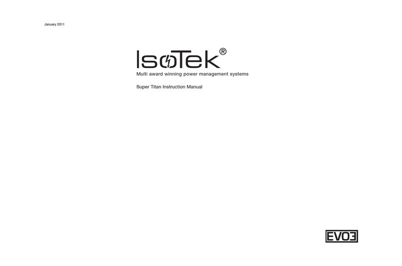 Isotek EVO3 Super Titan User manual