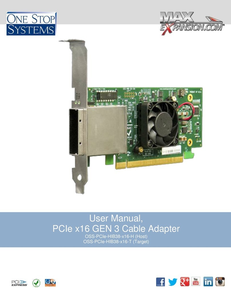 One Stop Systems OSS-PCIe-HIB38-x16-H User manual