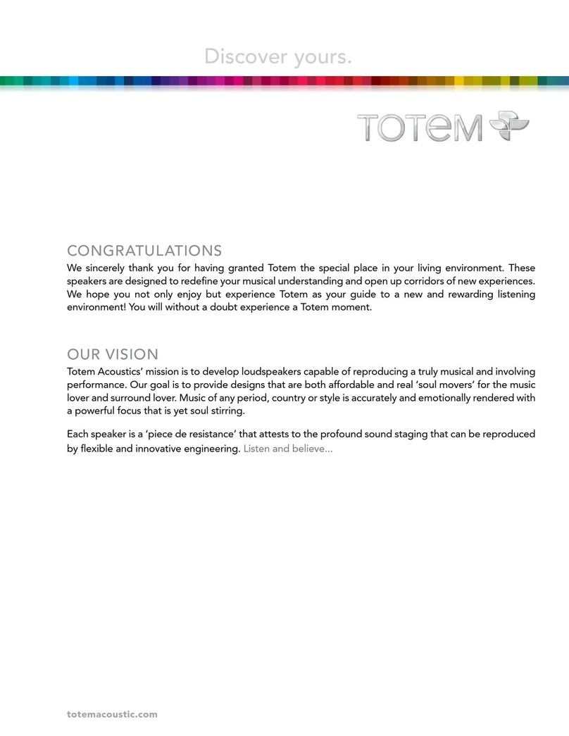 Totem KIN Architectural series User manual