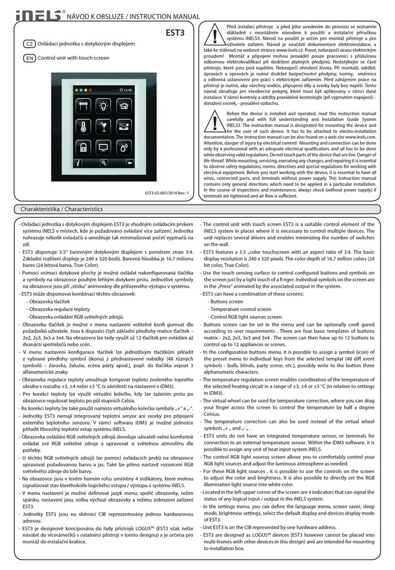 iNels EST3 instruction manual