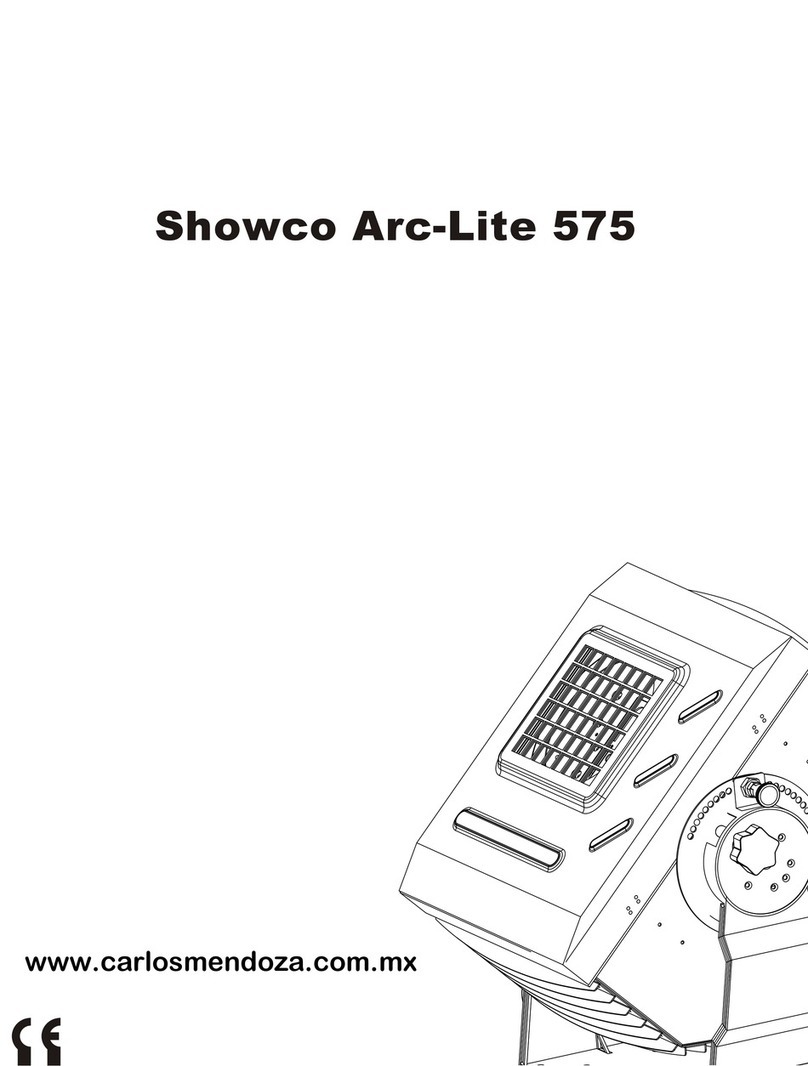 Carlos mendoza Showco Arc-Lite 575 instruction manual