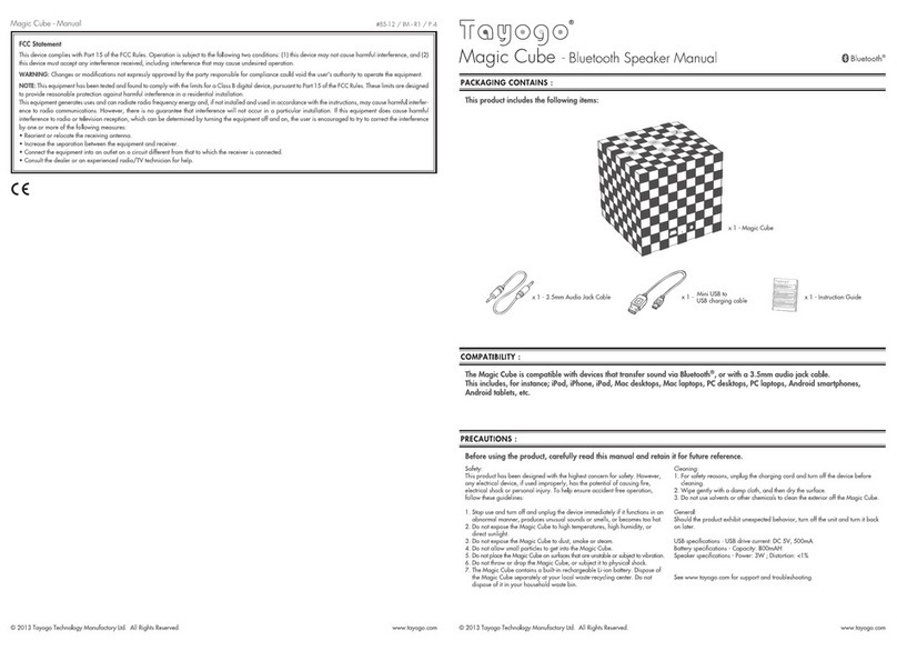 tayogo Magic Cube manual