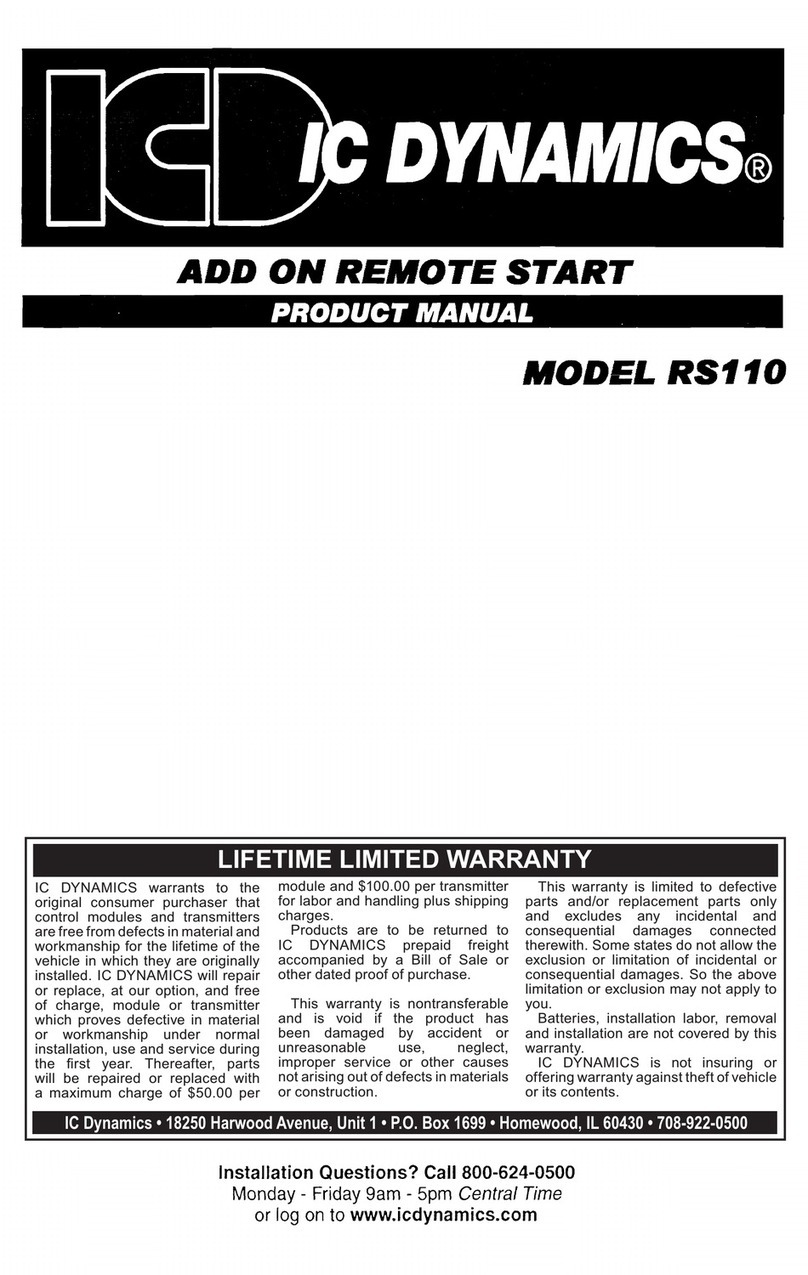 IC Dynamics RS110 product manual