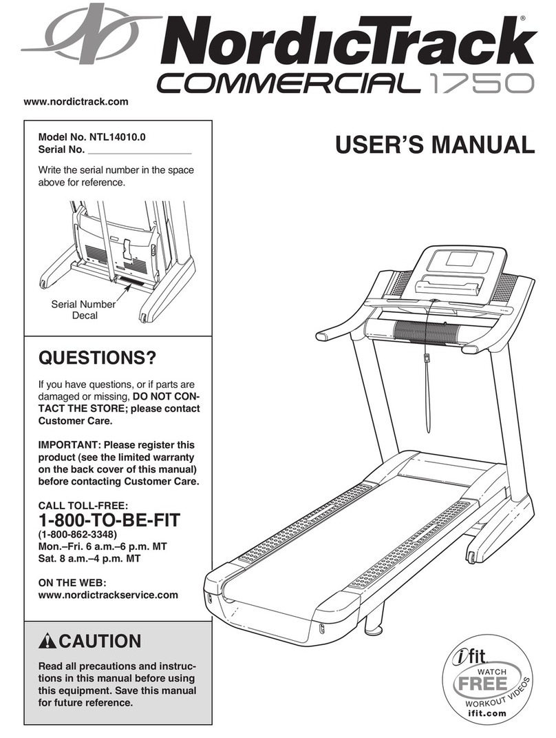 NordicTrack NTL14010.0 1750 User manual