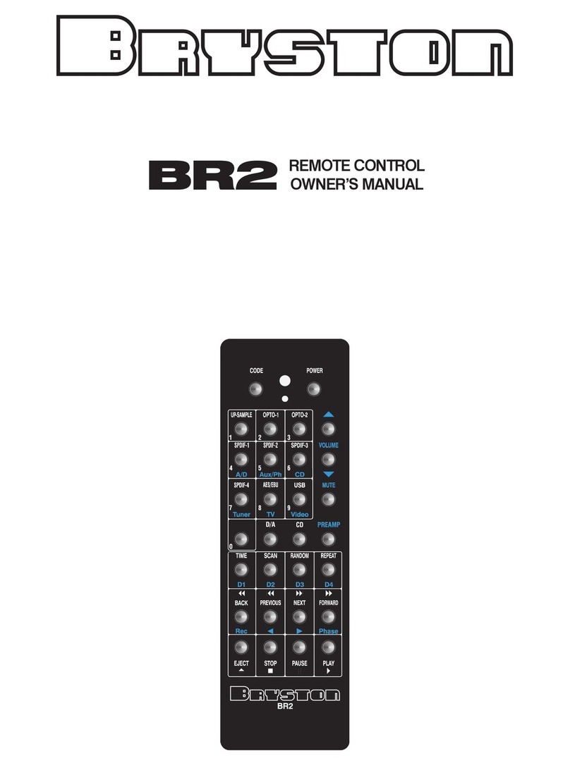 Bryston BR2 User manual