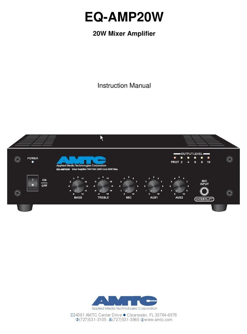 AMTC EQ-AMP20W instruction manual