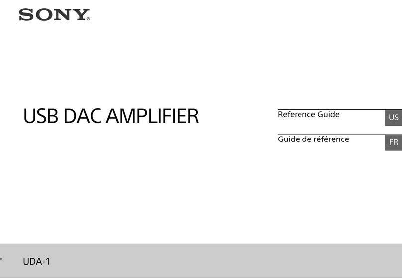 Sony UDA-1 User manual